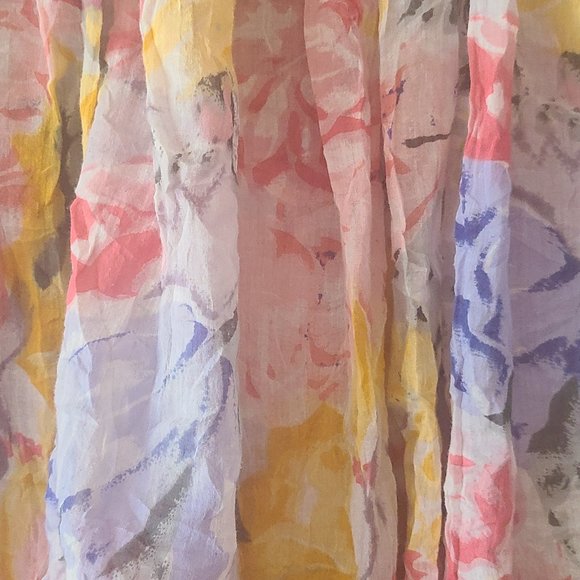 Long Vintage Floral Boho Skirt - Picture 9 of 9